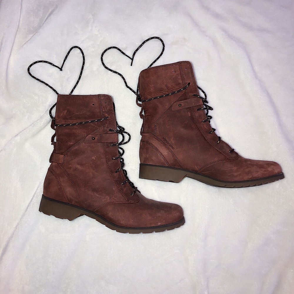 Waterproof genuine leather Teva booties